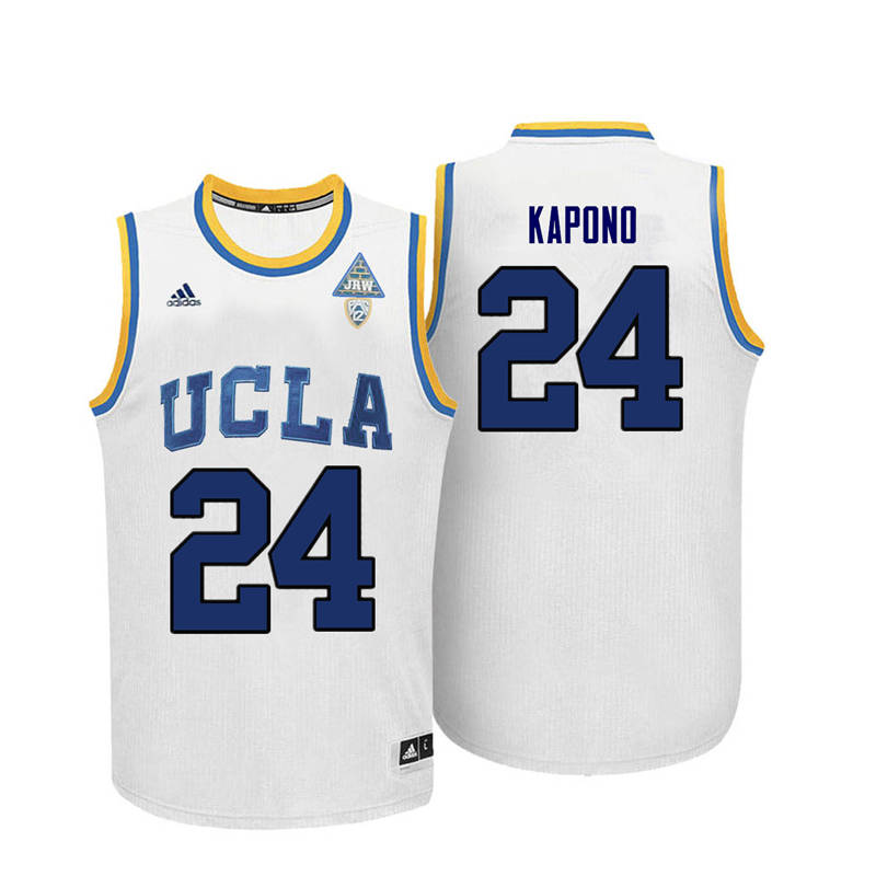 Men UCLA Bruins #24 Jason Kapono College Basketball Jerseys-White - Click Image to Close
